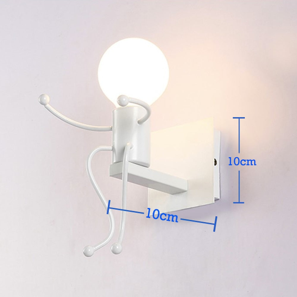 Nodic LED Wall Lamp American Industrial Style Iron