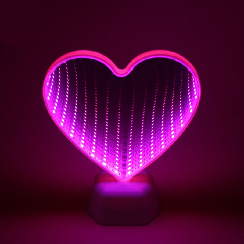 LED Night Light Love Heart Lamp