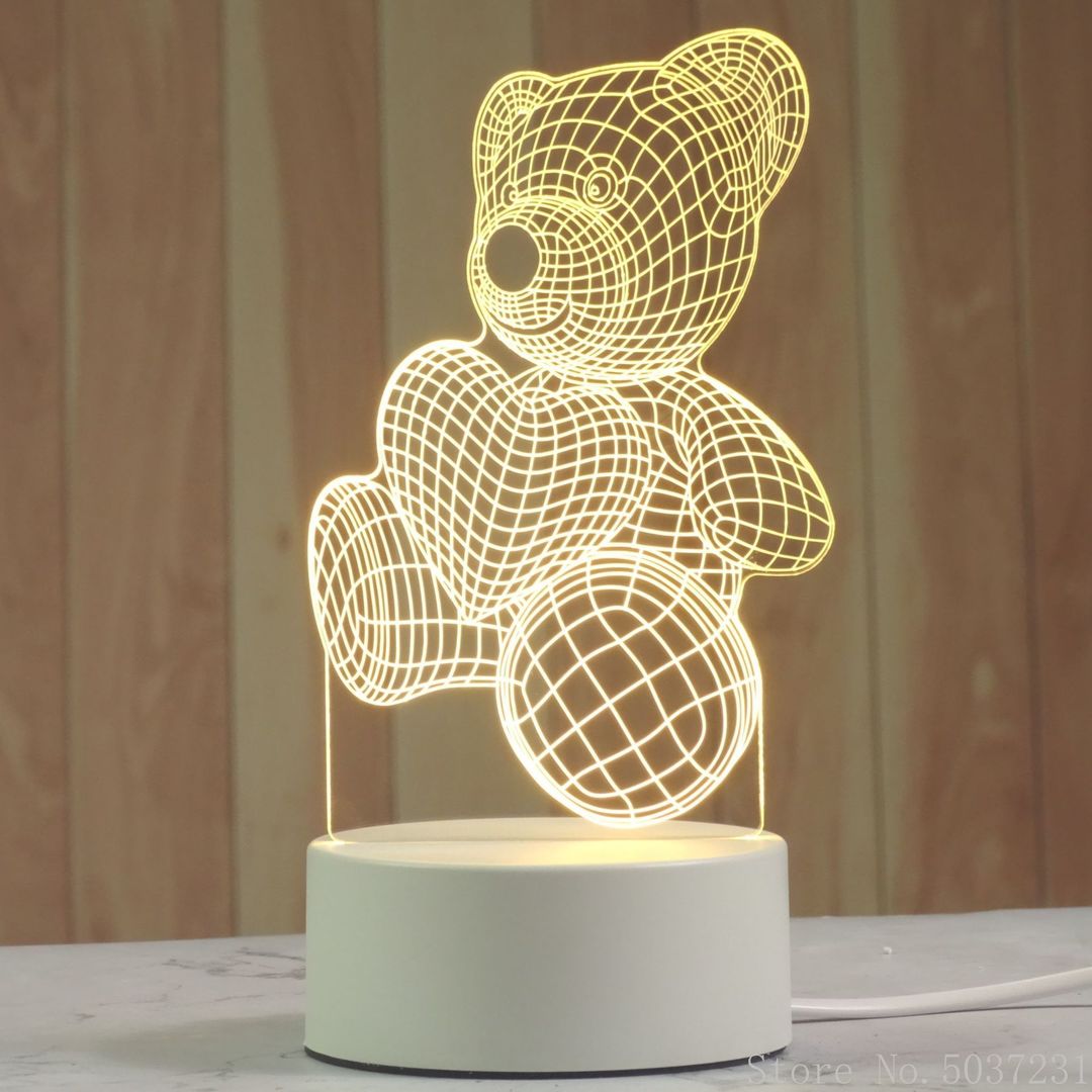 Creative 3D Night Lamp Acrylic Desktop