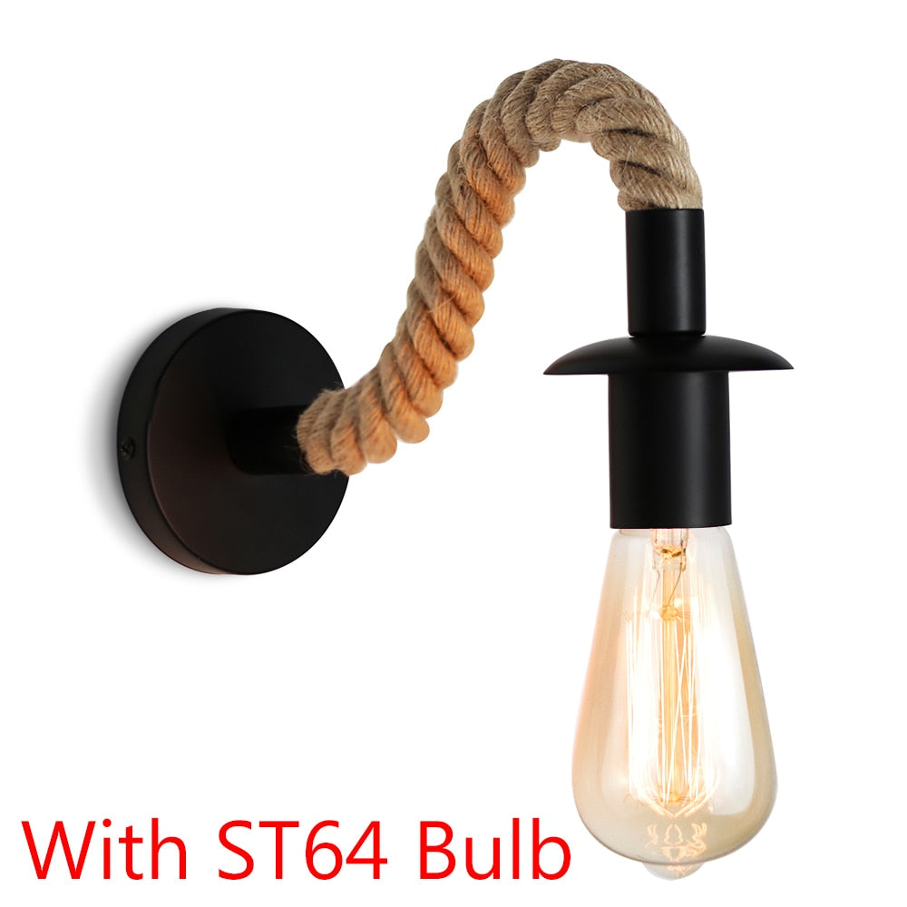 Hemp Rope Sconce Wall Lights