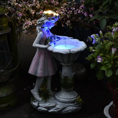 Solar Light Angel Figure Sculpture Decor