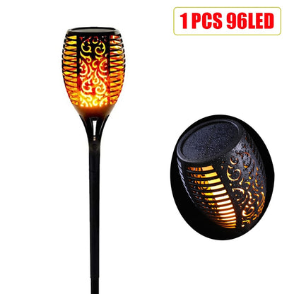 LED Outdoor Solar Flame Lamp