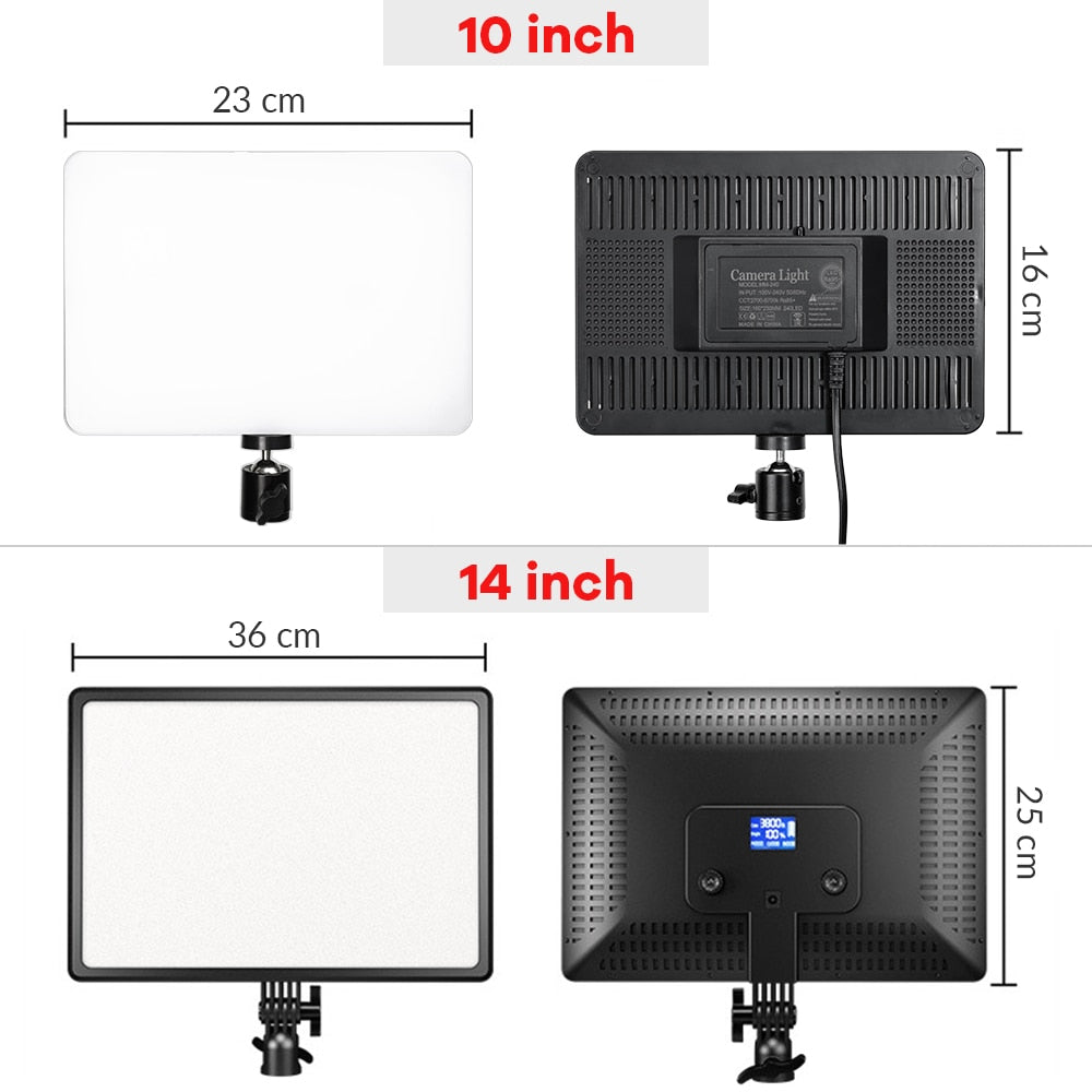 LED Video Light Panel Live Streaming Photo Studio Lamp