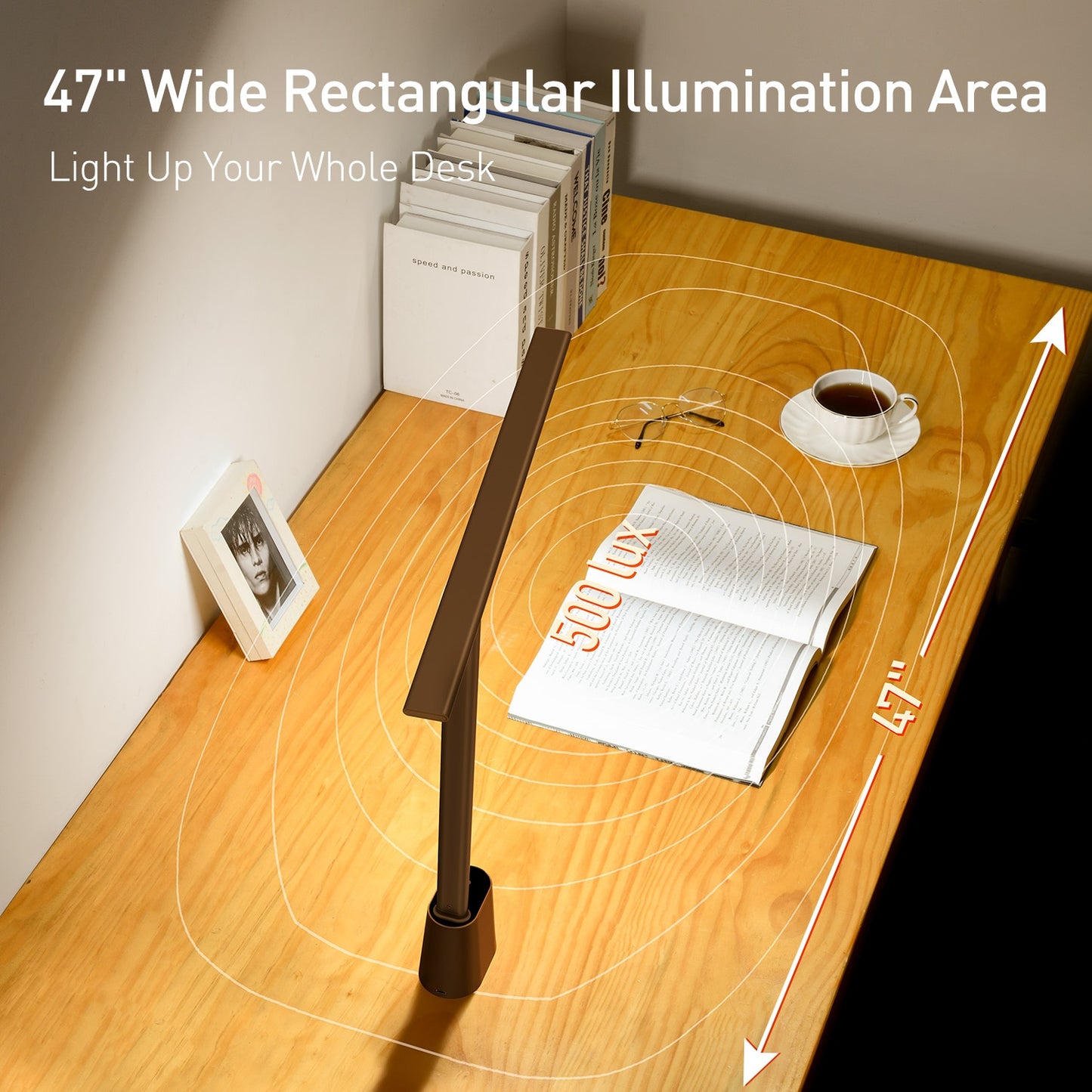 LED Desk Lamp Eye Protect Study Dimmable Bedside Lamp For Read