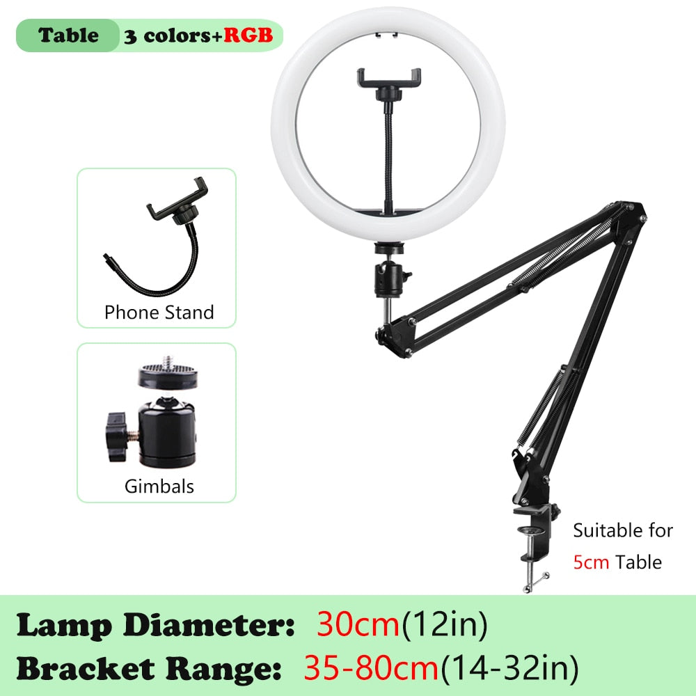 Selfie Ring Lamp Tripod Ring Light