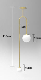 Nordic pendant lamp simple living room