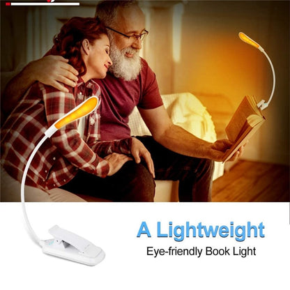 USB Rechargeable Clip-On Book Light