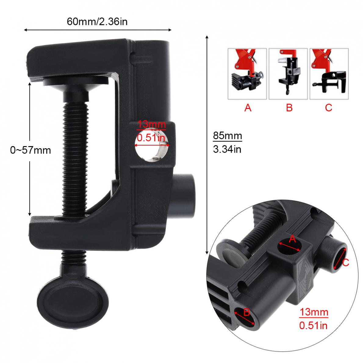 Universal Bracket Clamp Accessorie DIY Fixed Clip