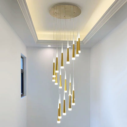 LED Chandelier Staircase Long Pendant Lamp