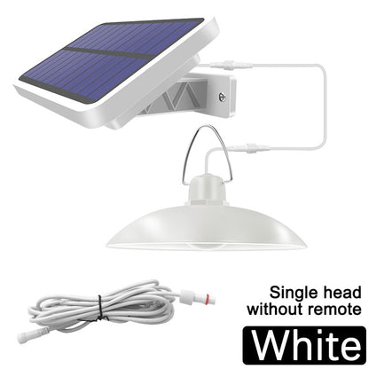 Double Head Solar Pendant Light Outdoor