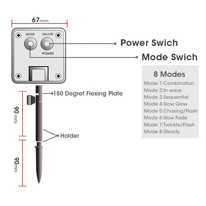 Solar Light Lamp Outdoor Festoon LED