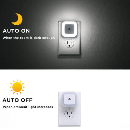 Dusk to Dawn Sensor Wall Nights Lamp Square