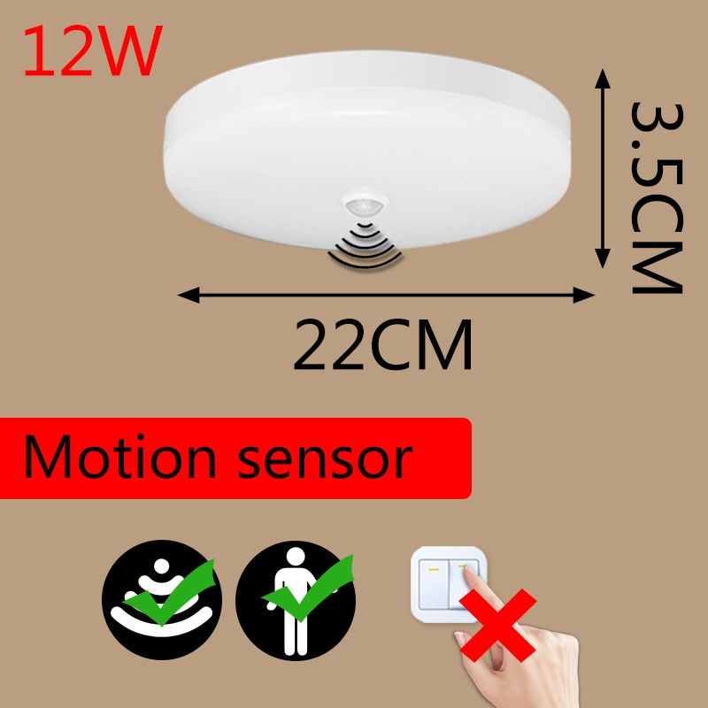 LED Ceiling Lights PIR Motion Sensor