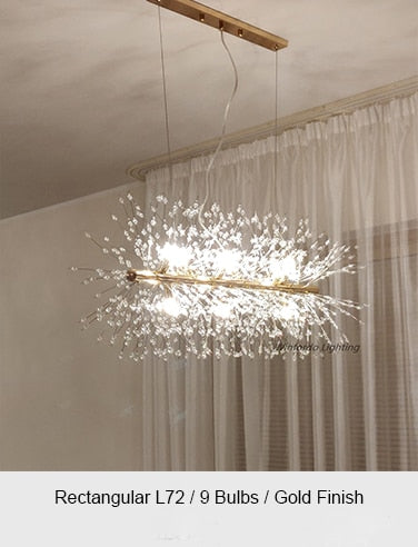 Crystal Dandelion Chandelier Lighting