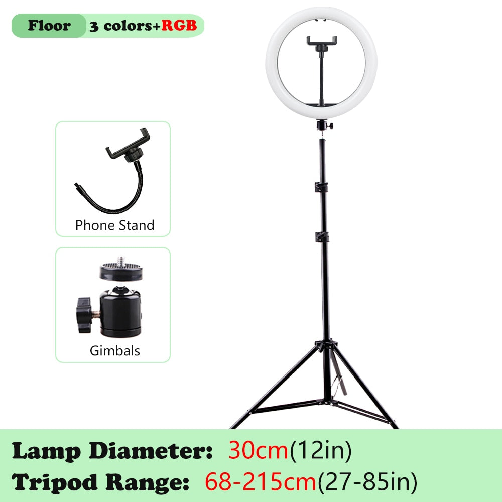 Selfie Ring Lamp Tripod Ring Light