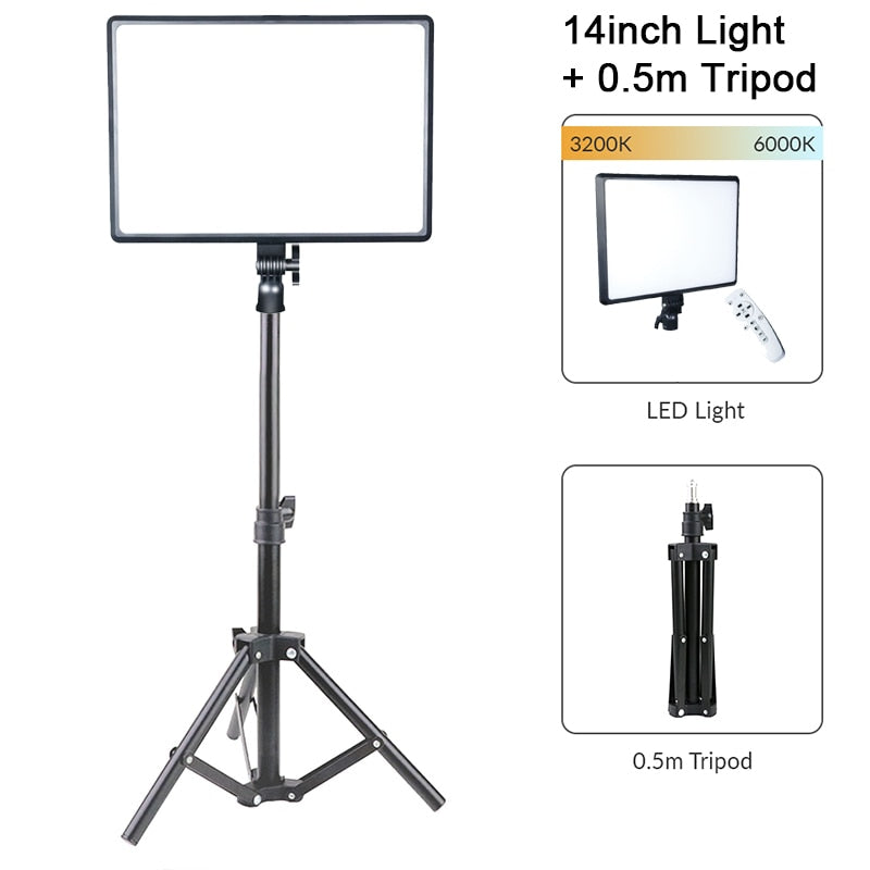 LED Video Light Panel Live Streaming Photo Studio Lamp