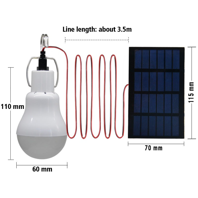 LED outdoor waterproof solar bulb