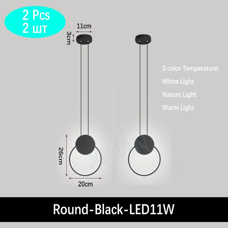 Long Wire Dimmable LED High Ceiling Hanging Light