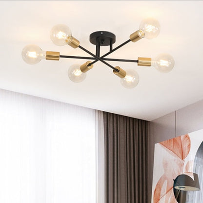 Modern LED Ceiling Lights Industrial Iron Black/Golden Nordic