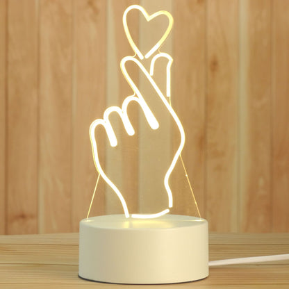 Creative 3D Night Lamp Acrylic Desktop