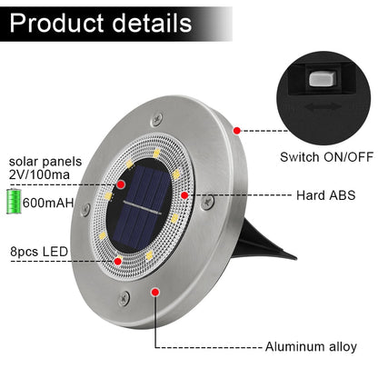 LED Outdoor Solar Garden Lights Waterproof