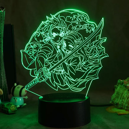 Demon Slayer Anime Tanjiro Lamp Setup