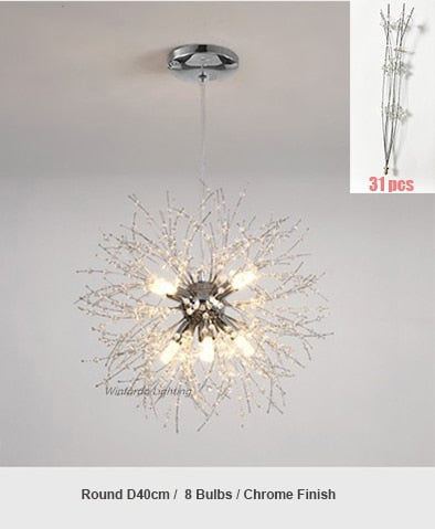 Crystal Dandelion Chandelier Lighting