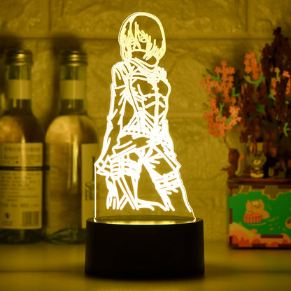 Acrylic Table Lamp Anime Attack on Titan