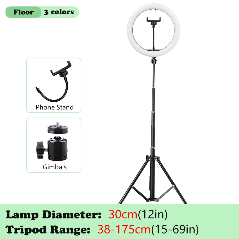 Selfie Ring Lamp Tripod Ring Light