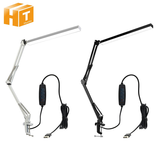 LED Folding Metal Desk Lamp Clip