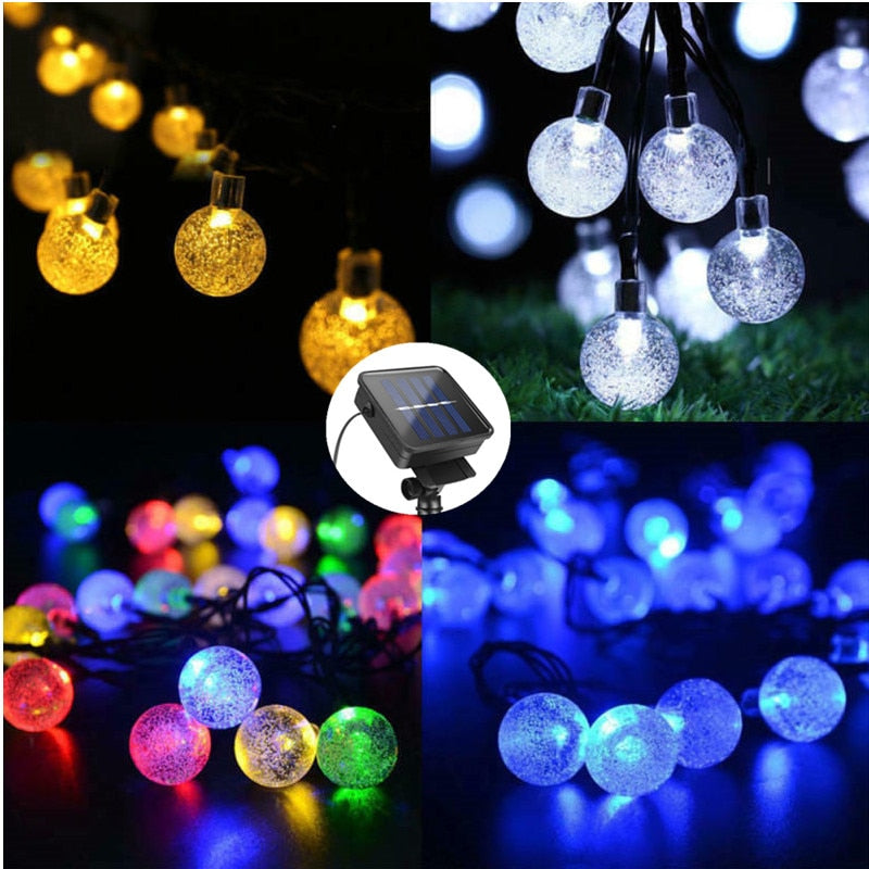 Crystal ball LED Solar Lamp Power