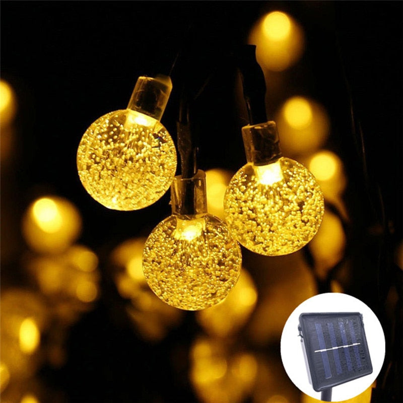 Crystal ball LED Solar Lamp Power