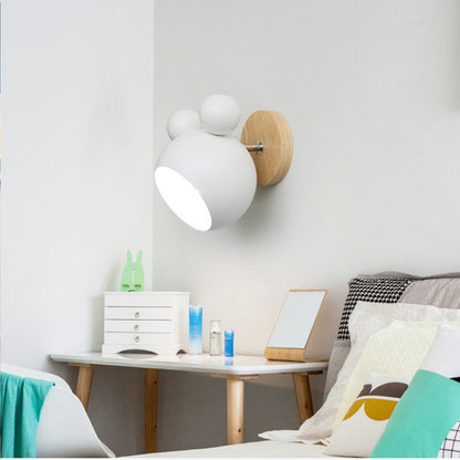 Wooden Wall Lamps Cute Cartoon