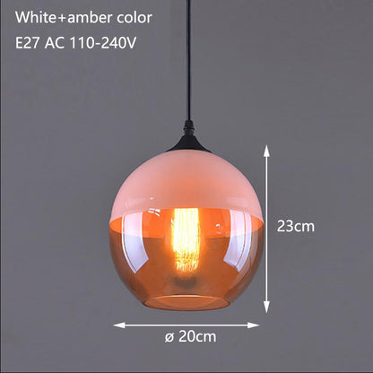 Glass Pendant Lamp Fixtures LED lights