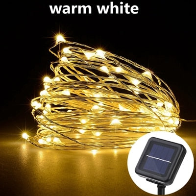 LED Solar Fairy Lights Lamp Outdoor