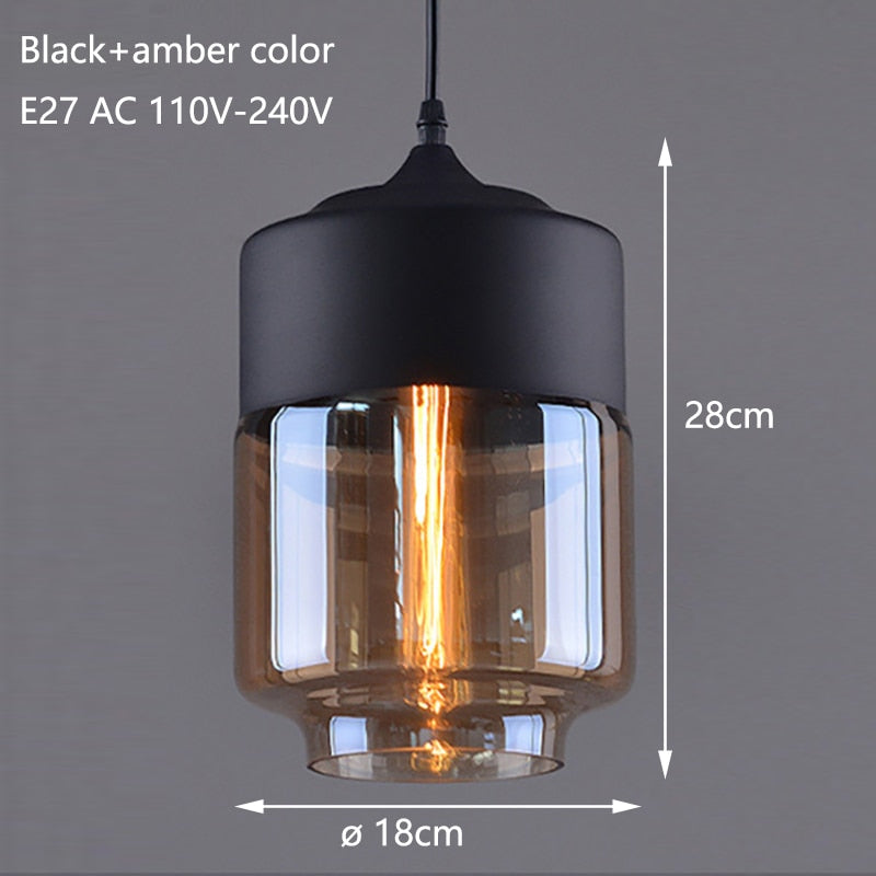 Glass Pendant Lamp Fixtures LED lights