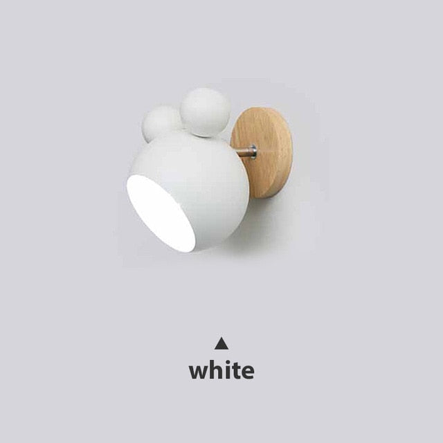 Wooden Wall Lamps Cute Cartoon