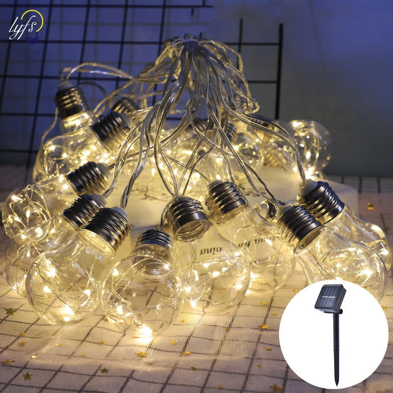 Solar String Light Outdoor Decor