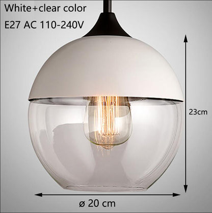 Glass Pendant Lamp Fixtures LED lights