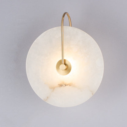 Round Natural Marble LED Wall Lamp