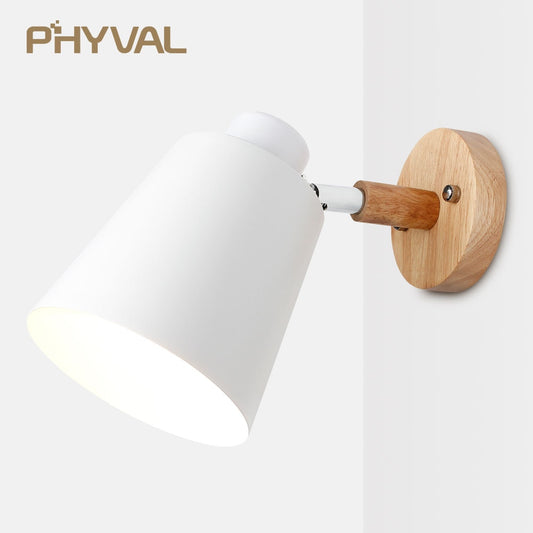 wooden wall lights bedside wall lamp