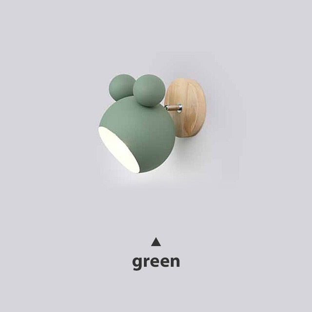 Wooden Wall Lamps Cute Cartoon