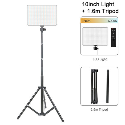 LED Video Light Panel Live Streaming Photo Studio Lamp