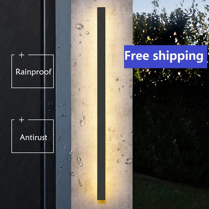 Waterproof LED long wall lamp