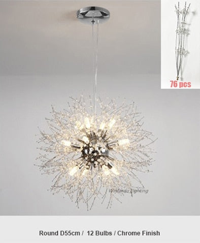 Crystal Dandelion Chandelier Lighting