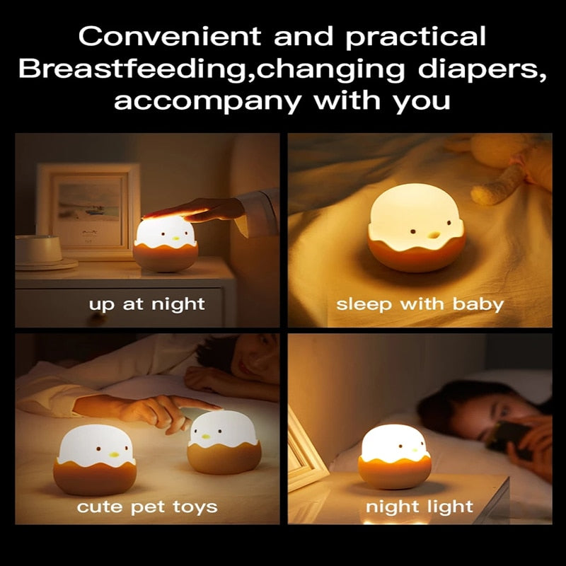 Touch Night Light Soft Silicone USB