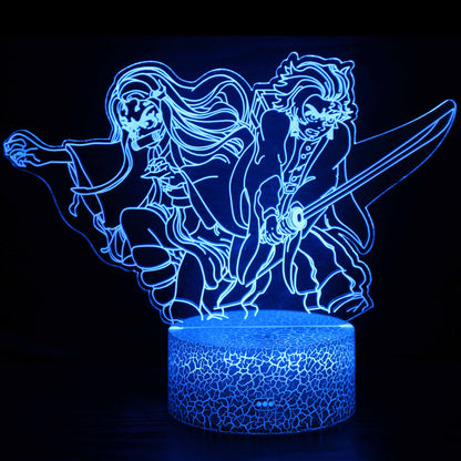 Demon Slayer Anime Tanjiro Lamp Setup