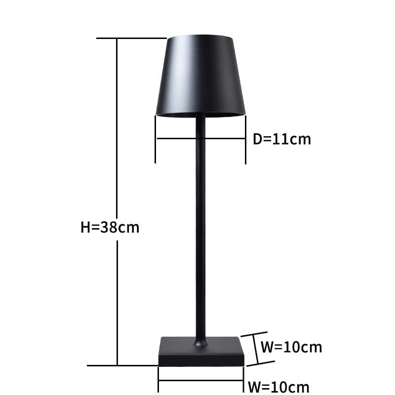 LED Restaurant table lamp Touch Dimming