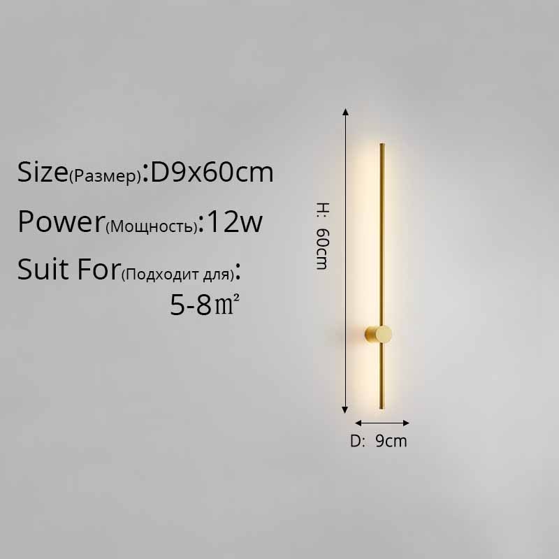 Led Wall Lamp Long Wall Light Decor