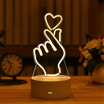 Lamp Acrylic LED Night Lights Decoration